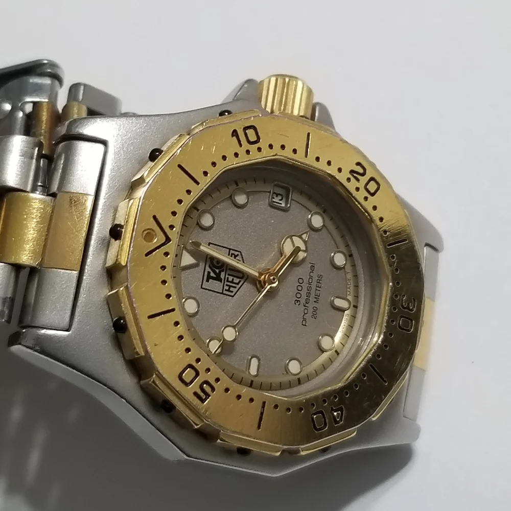 Authentic Tag Heuer two tone Swiss made watch. - Picture 8 of 16